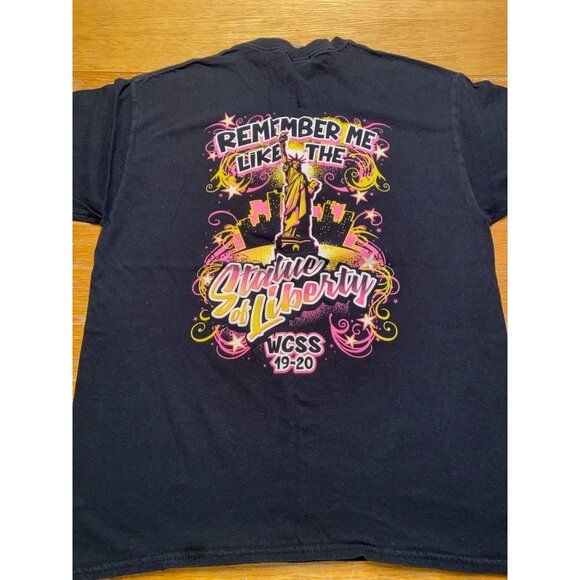 World Cup Shooting Stars NYC Taxi Graphic T-Shirt Black Short Sleeve Size Large - Picture 3 of 4